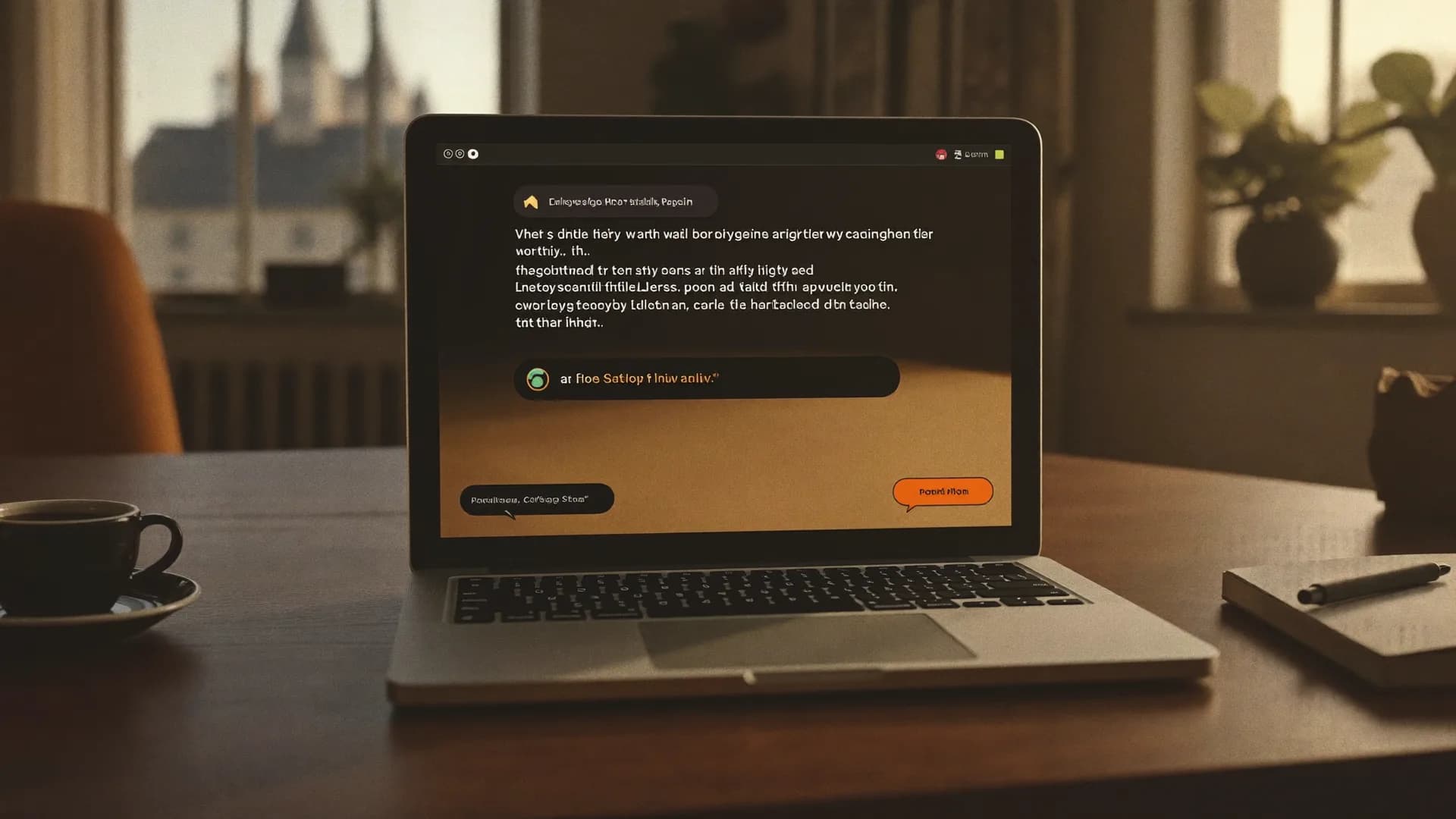Claude auf einem MacBook