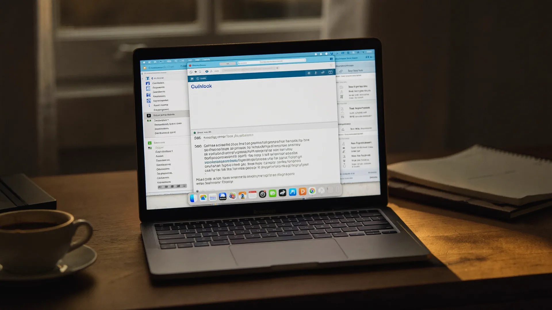 Outlook auf einem MacBook