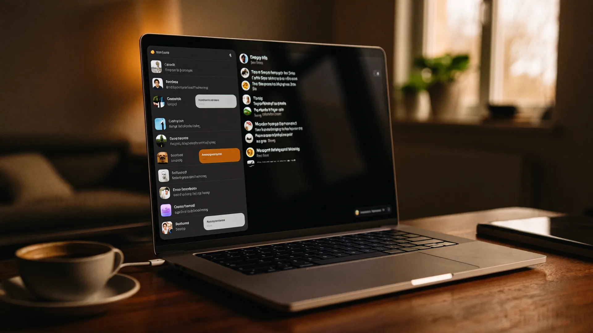 Slack on a MacBook