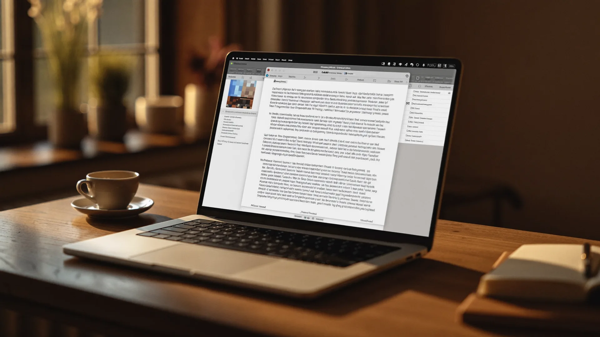 Word auf einem MacBook